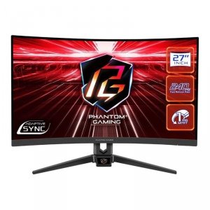 Monitor ASRock 27 cali Curved Phantom Gaming Monitor PG27F15RS1A 2xHDMI DP głośniki 2x2W