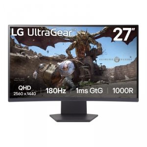 Monitor LG 27 UltraGear 27GS60QC-B VA WQHD 180Hz 2xHDMI DP - POSERWI