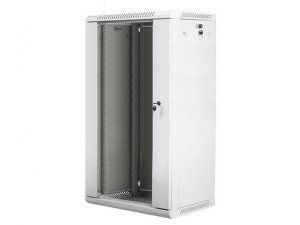 Szafa instalacyjna Rack wisząca 19 cali 22U 600x450 szara Lanberg (flat pack)