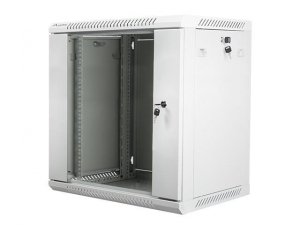 Szafa instalacyjna Rack wisząca 19 cali 12U 600x450 szara Lanberg (flat pack) - USZ OPAK