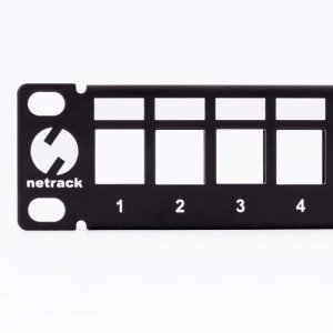 Patch panel keystone 19 cali 24-porty, UTP Netrack