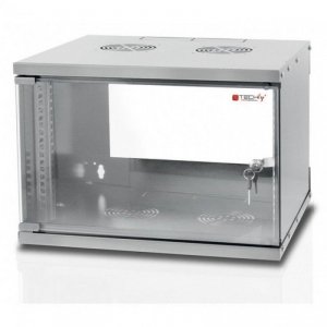 Szafa wisząca Techly Rack 19 cali 9U 500x320 zmontowana, szara