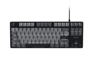Klawiatura dla graczy gamingowa Fury Kanabo K2 US białe podświetlenie mechaniczna czarno-szara