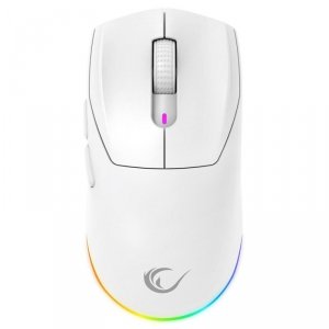 Mysz bezprzewodowa Rampage M5 Pro mysz bezprzewodowa 26000 DPI RGB LED 1K Hz biała