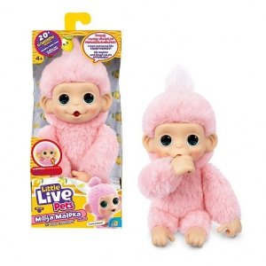 Cobi Maskotka interaktywna Little Live Pets - Mini Małpka Luna Lemon