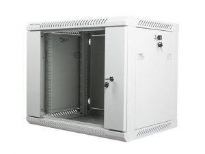 Lanberg Szafa instalacyjna wisząca 19'' 9U 600X450mm szara (drzwi        szklane)