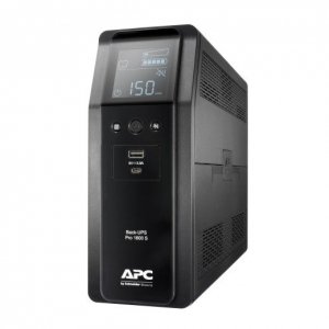 APC BR1600SI UPS Back ProBR1600VA/960W 6xC13, AVR,LCD, Ładowarka USB A/C Czysta sinusoida przy pracy bateryjnej