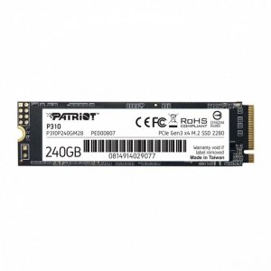 Patriot Dysk SSD P310 240GB M.2 2280 1700/1000 PCIe NVMe Gen3 x 4