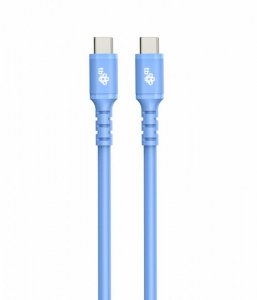 TB Kabel USB C - USB C 1m silikonowy niebieski