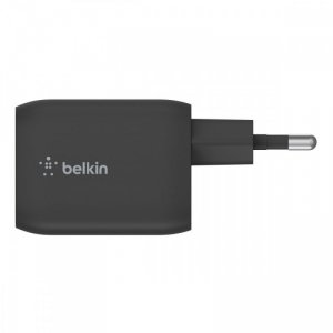 Belkin Podwójna ładowarka ścienna 65W USB-C GAN z  PPS czarna