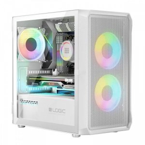 Logic Concept Obudowa Komputerowa Logic Portos ARGB Mini USB 3.0 Biała