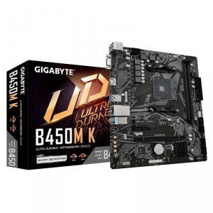 Gigabyte Płyta główna B450M K AM4 2DDR4 HDMI USB 3.2 M.2 uATX