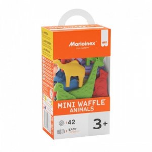 Marioinex Klocki Waffle Mini - Zwierzęta 42 elementy