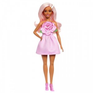 Mattel Lalka Barbie Fashionistas Blondynka w różowej sukience