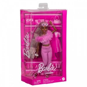Mattel Lalka Barbie Deluxe Style 4 Różowy komplet z futerkiem