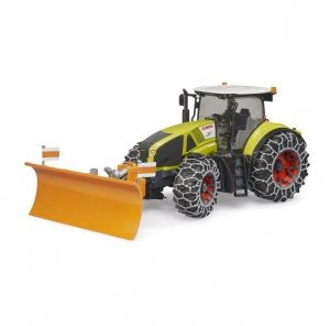 BRUDER Traktor Claas Axion 950 z pługiem do śniegu