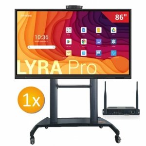 Zestaw Monitor Interaktywny 1 x 86 cali LYRA PRO + OPS i5 12 gen. + podstawa mobilna HW86