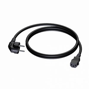 Procab CAB490/5 Kabel zasilający – męski schuko – żeński euro power – przewód PVC – 3 x 1,5 mm² 5 metrów