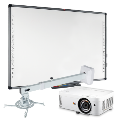 Avtek VS4000EDU (Avtek TT-Board 80 + ViewSonic PS02X-EDU + Avtek WallMount 1200) zestaw 