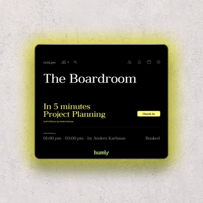 System Rezerwacji Humly Room Display (1 szt)