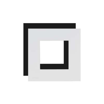 AUDAC CF45S/B Cover frame single 45 x 45 mm Black version
