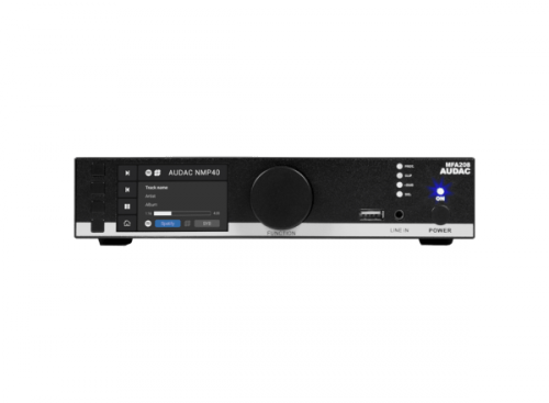 AUDAC MFA 208 All-in-one audio solution - 2 x 40W @ 4 Ohm - 80W @ 70/100V