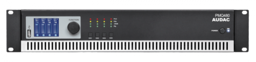 Czterokanałowy wzmacniacz mocy 100 V AUDAC PMQ 480 Wave Dynamics™