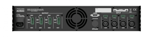 Czterokanałowy wzmacniacz mocy 100 V AUDAC PMQ 480 Wave Dynamics™