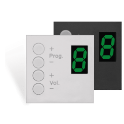 AUDAC DW 3020/B Wall panel controller 45 x 45 mm Black version