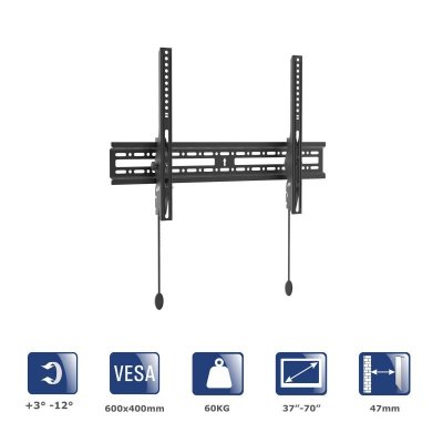 Uchwyt do telewizora Akyga AK-MB-07 wieszak 60kg VESA 600x400mm 37-70 cali