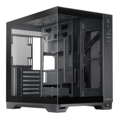 Obudowa komputerowa Chieftec VISIO Fanless GM-30B-TG-FL-OP ATX z oknem bez zasilacza czarna