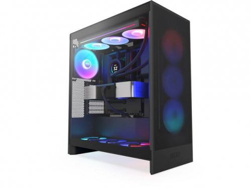 Obudowa komputerowa NZXT H7 Flow RGB (2024) Midi Tower z oknem Czarna