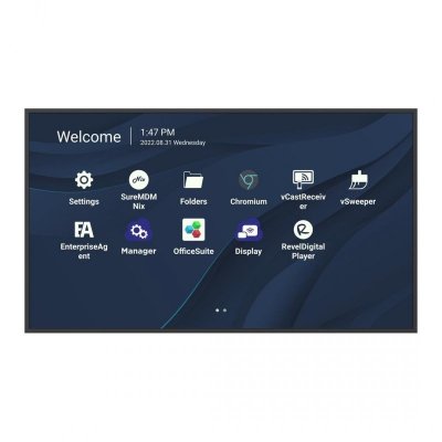 Monitor ViewSonic CDE6530 65 cali 4K digital signage, wyświetlacz treści 24/7