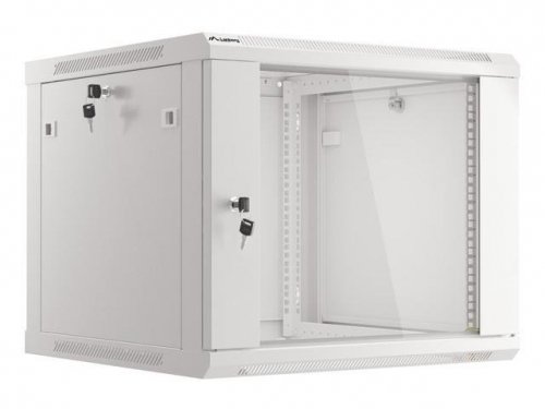 Szafa instalacyjna Rack wisząca 19 cali 9U 600x600 szara Lanberg (flat pack)