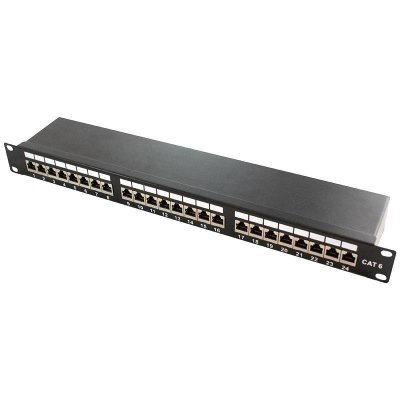 Patch panel LogiLink NP0048 19 cali 24x RJ45 kat.6 ekranowany