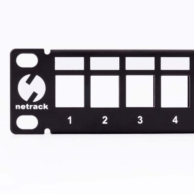 Patch panel keystone 19 cali 24-porty, UTP Netrack
