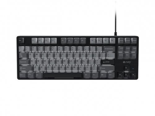 Klawiatura dla graczy gamingowa Fury Kanabo K2 US białe podświetlenie mechaniczna czarno-szara