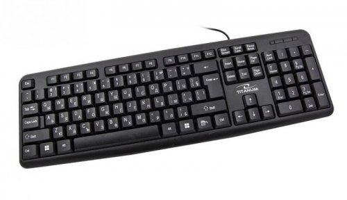 Klawiatura przewodowa Titanum TK101BG BULGARIAN USB czarna