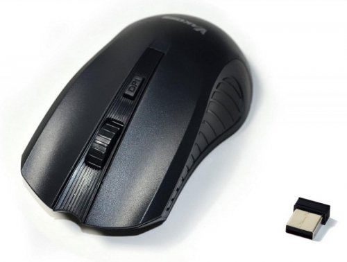 Mysz, myszka  bezprzewodowa VAKOSS TM-658UK optyczna 4 przyciski 1600dpi czarna