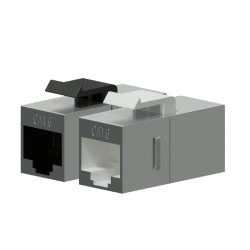Procab VCK510/S Keystone adapter - CAT6 RJ45 - RJ45 - metal shielded Keystone adapter cat6 rj45