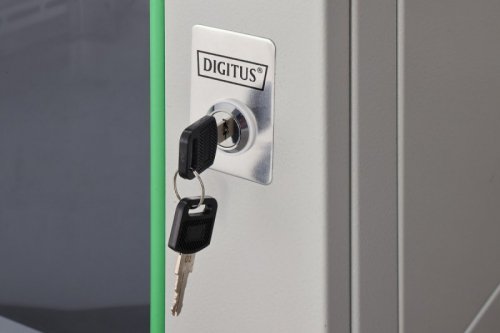 Digitus Szafa sieciowa wisząca Dynamic 19" 7U rack 385x600x600mm, drzwi szyba, szara, niezłożona, 60kg