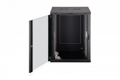 Digitus Szafa sieciowa wisząca Dynamic 19" 16U rack 785x600x600mm, drzwi szyba, czarny, niezłożona, 60kg