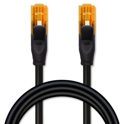 Qoltec Kabel patchcord UTP | kat.6 | 2 x RJ-45 | High speed 1Gb/s |     Pozłacane styki | 20m | Czarny
