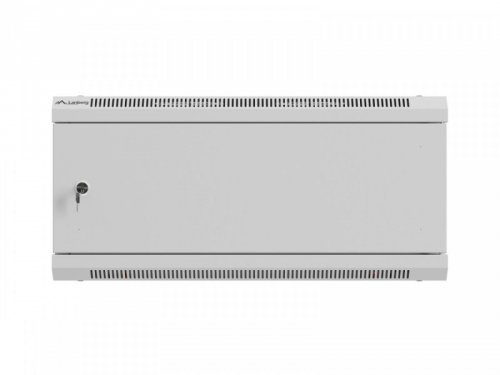 Lanberg Szafa instalacyjna rack wisząca 19 cali 4U 600x450 szara drzwi metalowe (flat pack)