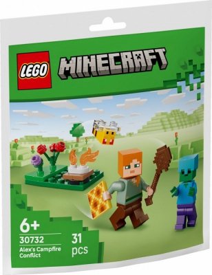 LEGO Klocki Minecraft 30732 Potyczka Alex przy ognisku