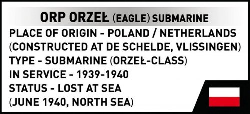 Cobi Klocki Klocki ORP Orzeł 193 klocki