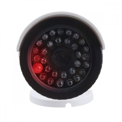 CEE Atrapa kamery tubowej, diody IR LED, IR1800 W biała, 2xAA, ABS