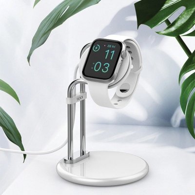 SODI Stojak do Apple Watch SAW-300 ładowanie srebrny