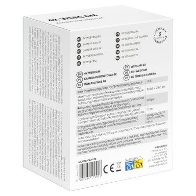 Savio Kamera internetowa 4K  CAK-06