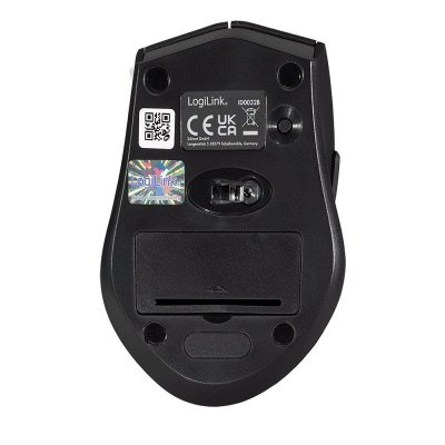 LogiLink Mysz bezprzewodowa BT 5.0,ergonomiczna, czarna